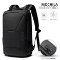 thumbnail image 2 of Mochila Antirrobo para Laptop Gaon Resistente al Agua Gris Oscuro, 2 of 8