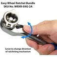 thumbnail image 5 of Ascend Tools Easy Wheel Ratchet Pair, 1/2 inch & 3/8 inch Drive, 72 Tooth Ratchet, Quick Release Head, 5 of 8