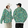 thumbnail image 6 of Gaeub Mushrooms and Flowers Men's and Women's UPF 50+ Long-Sleeved Sun Protection Clothing, Fishing Shirt Long Sleeve Zip - XX-Large, 6 of 9