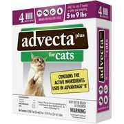 Advecta Plus Flea Protection for Small Cats, Fast-Acting Topical Prevention, 4 Count