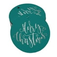 thumbnail image 1 of Inkdotpot 100 Pack Merry Christmas Favor Paper Tag Craft Real Silver Foil Hang Tag, 1 of 7