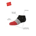 thumbnail image 3 of Hanes Originals Boys' No-Show Socks, 6-Pack, Sizes S-L, 3 of 6