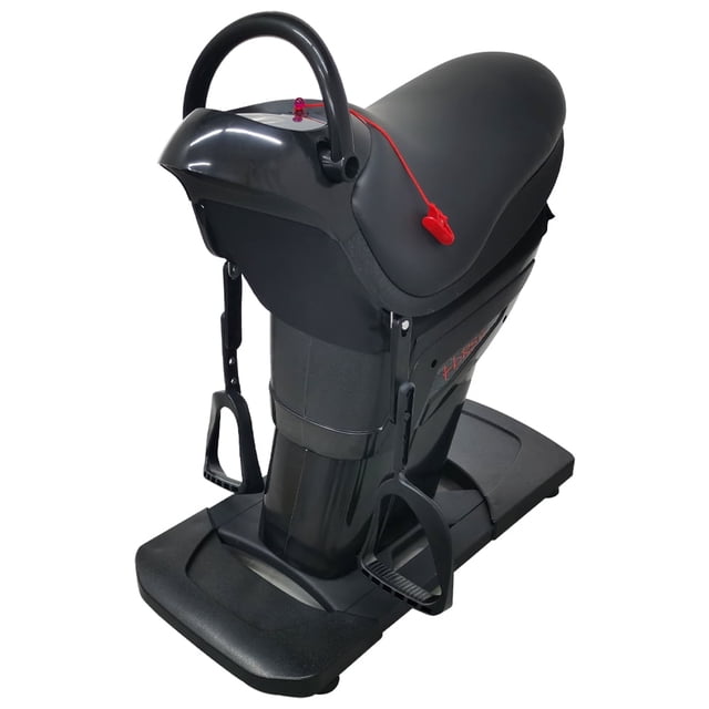 Electric Horse Riding Machine Abdominal Exercise Machine Fitness Equipment Black with Safety Switch 110V
