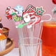 thumbnail image 2 of GOOHOCHY 9 piezas de puntas de silicona para pajitas, cubiertas para pajitas navideñas, protectores para pajitas navideñas, tapas para pajitas con temática navideña, 2 of 8