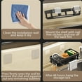 thumbnail image 7 of Srofufon Kitchen Rust Resistant Sink Caddy with Removable Brush Holder and Drain Tray, Black, 7 of 7