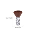 thumbnail image 3 of Jumpingount Cepillo para el cabello con cerdas de nailon, suministro doméstico para estilista, herramienta de limpieza, plumero facial, accesorios de Cuidado del cabello Patrón de calavera Jumpingount CE012433-02, 3 of 6
