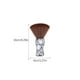 thumbnail image 5 of Vogacara Cepillo para el cabello con cerdas de nailon, suministro doméstico para estilista, herramienta de limpieza, plumero facial, accesorios de Cuidado del cabello Patrón de calavera Vogacara CE012433-02, 5 of 6