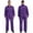 Purple, variant on TiaoBug Mens Unisex One Piece Coverall Long Sleeves Jumpsuit Uniforms Overalls Hot Pink S