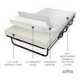 thumbnail image 6 of Milliard Twin Steel Folding Bed with Luxurious Memory Foam, 6 of 8