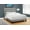Grey#18, variant on Bed Frames Bed, Queen Size, Frame Only, Platform Bed, Bedroom, Grey Wood Frame, Grey Solid Wood Legs, Contemporary,Adjustable Bed Base