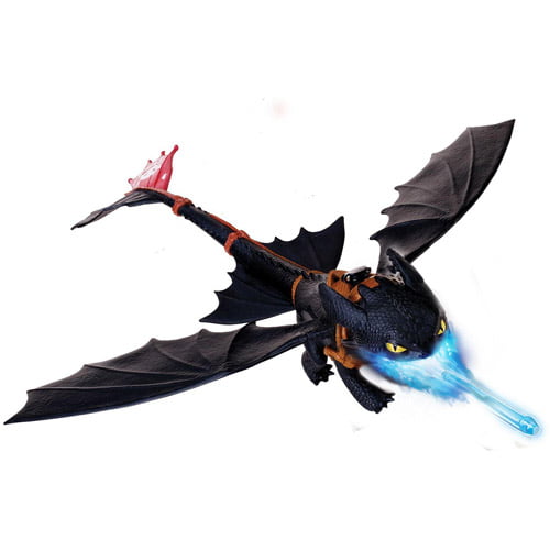 Giant Fire Breathing Toothless Dreamworks Dragons 20-inch Dragon with Fire 