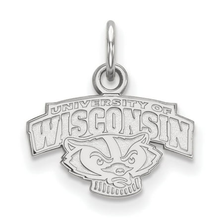 Wisconsin Extra Small (3/8 Inch) Pendant (Sterling Silver)