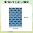 thumbnail image 4 of Easygdp Party Shark Cute Golf Towel 24x16in for Men and Women with Carabiner Clip for Easy Attachment, 4 of 8