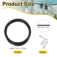 thumbnail image 2 of Uxcell 1/32" Wire Rope Vinyl Coated 33ft Steel Wire Cable with Crimping Sleeve Black, 2 of 7
