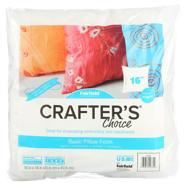 Crafter's Choice 24ct. Pillow Insert, 16 x 16 by Fairfield | Michaels