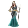 thumbnail image 2 of Greek God Of The Sea Men Poseidon Costume Mermaid Queen Sea Siren Women Costume Halloween Couple Outfit, 2 of 3