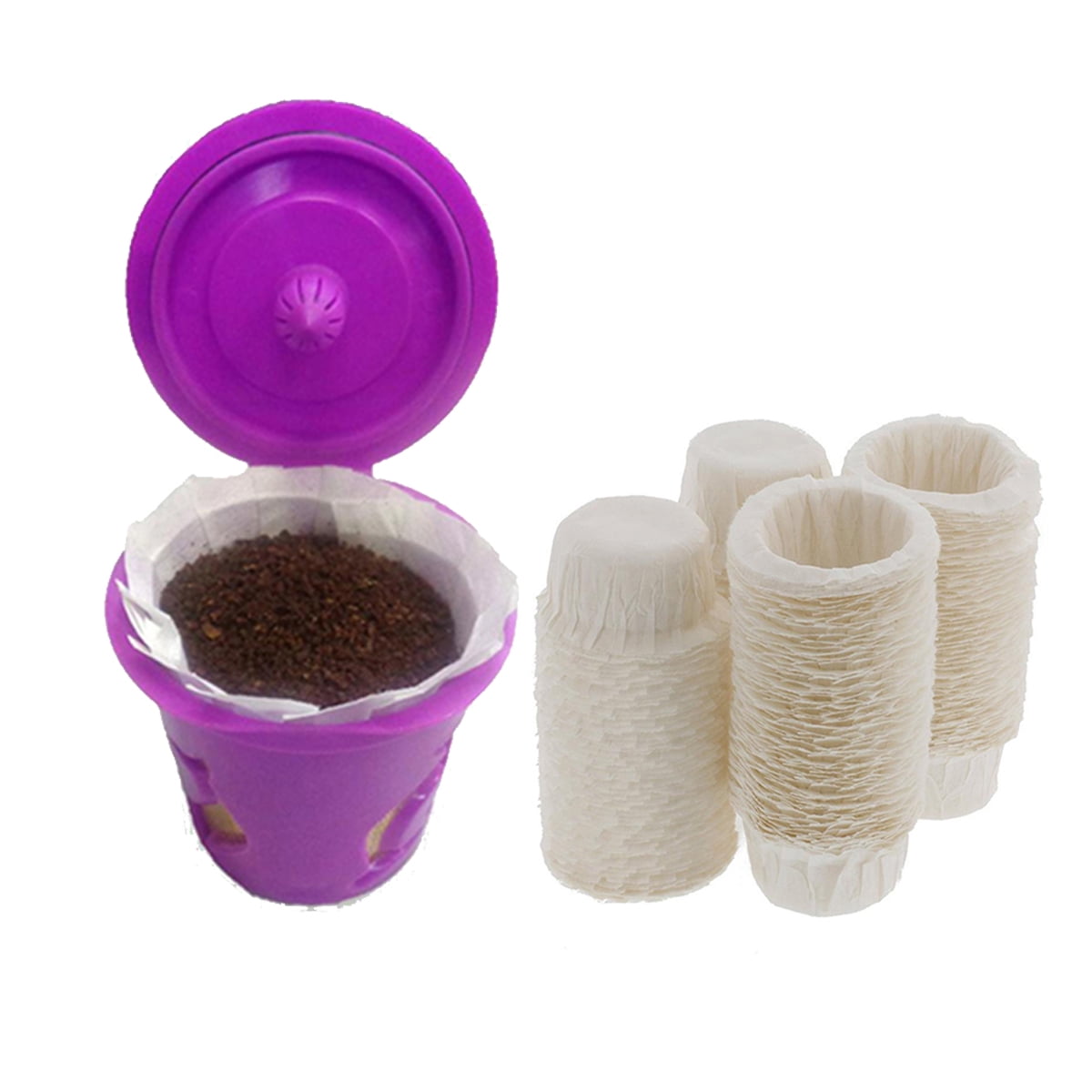 Meidiya 100pcs Disposable Coffee Paper Filters, Keurig K Cup Paper Filters for Keurig Single