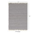 thumbnail image 3 of Contemporary Home Living 1.75' x 2.75' Reversible Handwoven Solid Area Throw Rug - Lilac, 3 of 6