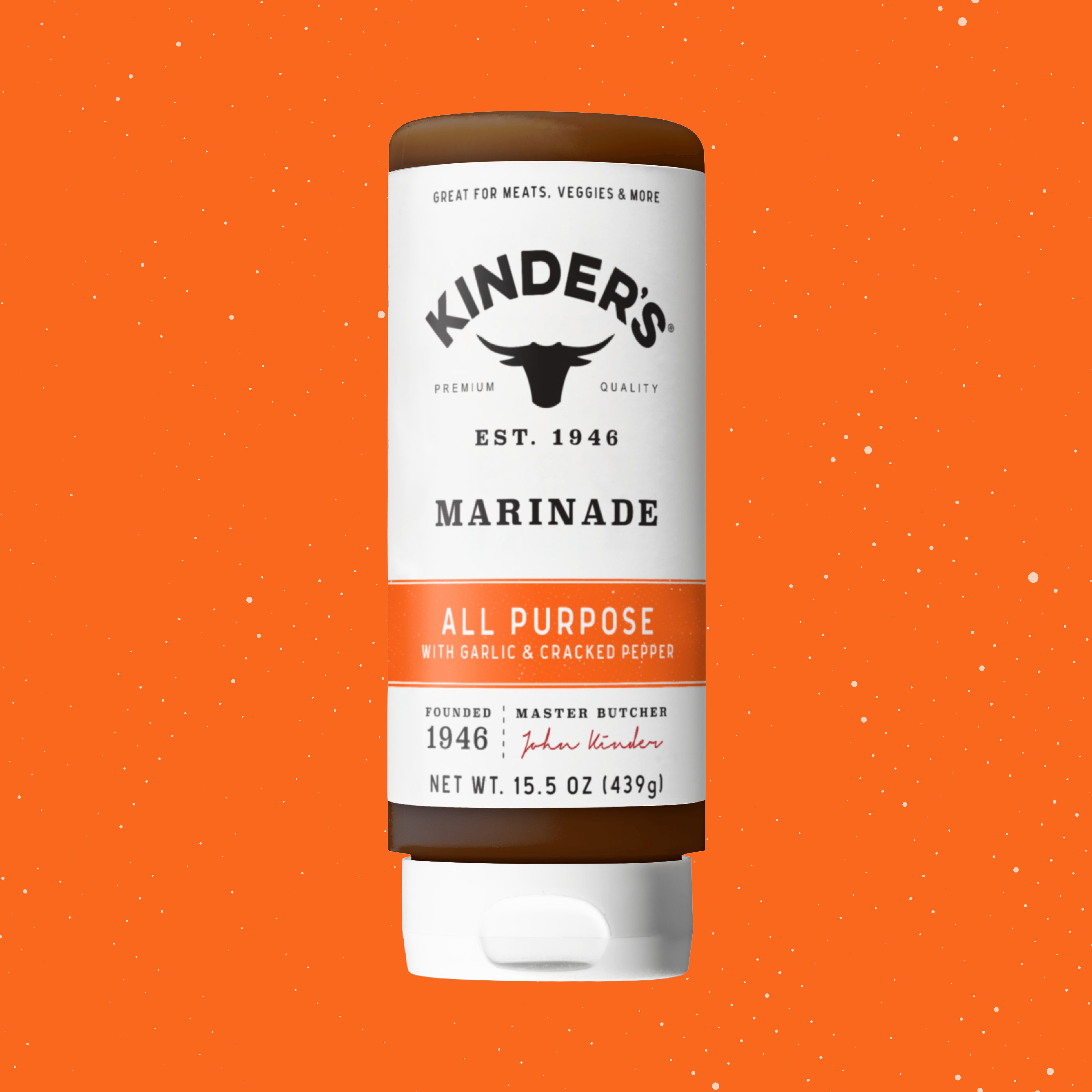 (3 pack) Kinder's All Purpose Marinade for Meat and Vegetables, 15.5 oz Bottle