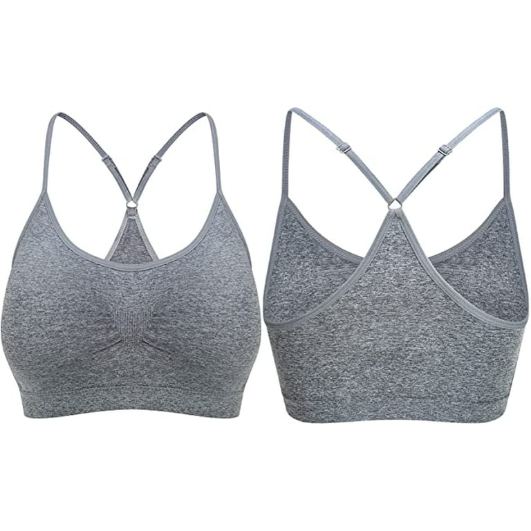 3 Pack sports bras for women Lace Padded Sports Bra Bralettes Tank Tops for Women  Bra B-L 