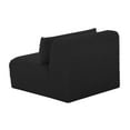 thumbnail image 5 of TOV Furniture Tarra Fluffy Oversized Black Corduroy Modular Armless Chair, 5 of 7