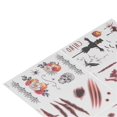 thumbnail image 3 of 7pcs Fake Scars Tattoo Sticker Temporary Waterproof Zombie Makeup Tattoos for Halloween, 3 of 4