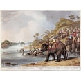 thumbnail image 2 of Merke, H. 32x25 White Modern Wood Framed Museum Art Print Titled - Chasing a Tiger Across a River, 2 of 4