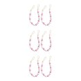 thumbnail image 2 of mmirethe Ensemble Tendance de 2 Tiebacks de Rideaux de Perles de Bois d'Inspiration Boho Rideaux Rose 52cm 3Set, 2 of 6