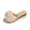 Beige, variant on VEKDONE Women's Arch Support Sandals Women's Fashion Casual Summer New Style Solid Color One-Line Flower Outer Wear Beach Sandals Wedge Heel Thick Bottom Slippers