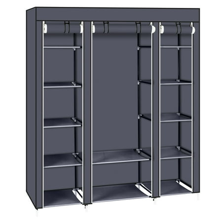 Zimtown 69 Portable Clothes Wardrobe Storage Organizer With Non