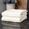 thumbnail image 4 of T-fal Dual-Sided Skipping Striped Kitchen Towels, 2-Pack, Toast, 4 of 5