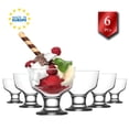 thumbnail image 6 of LAV Elegant Ice Cream Sundae Glass Bowl Set, Ice Cream Service Bowls, Clear Dessert Cup Set of 6, 9.75 oz., 6 of 6
