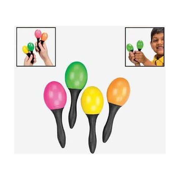 24 Pc Toy Maracas - Small - 12 Pair Per Order - Great Party Favors for Fiesta!