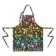 thumbnail image 2 of Dark Pioneer Flower Pattern Apron-Garden Aprons for Women with Pockets-Cotton Linen Waterproof Kitchen Cooking Gardening Aprons Adjustable for Kitchen,Cooking,BBQ and Salon 33x27 Inch, 2 of 7