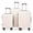 Brown Ivory, variant on Hardshell Luggage, Lightweight Suitcase with Spinner Wheels, 20/14 Inch, Mint+ABS, 14/20 Inch