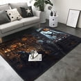 thumbnail image 2 of Halloween Door Mat, Halloween Skeleton Bar Scene Indoor Door Mat Bedroom Rug & Carpets Entryway Rug Front Door Welcome Mat, Halloween Rugs for Living Room Home Decor 85x58in, 2 of 5