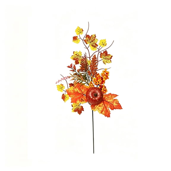 Halloween Artificial Branches, Fall Maple Leaf Decoration, Thanksgiving Home Decor, Autumn Harvest Accent, Pumpkin Floral Arrangement, Vase Filler Ornament, Seasonal Party Display