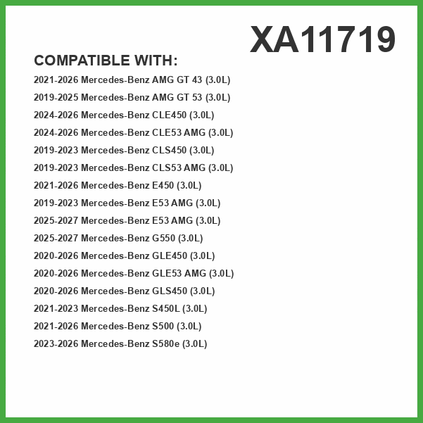 ECOGARD XA11719 Premium Engine Air Filter Fits 2020-2025 Mercedes-Benz GLS450, GLE450, 2021-2025 GLE53 AMG, E450, 2019-2026 E53 AMG, 2021-2025 S500