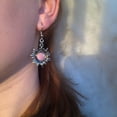 thumbnail image 4 of Crescent Earrings For Women Sun Moon Moonstone Dangle Earrings Jewelry( COLOR : Color ), 4 of 5