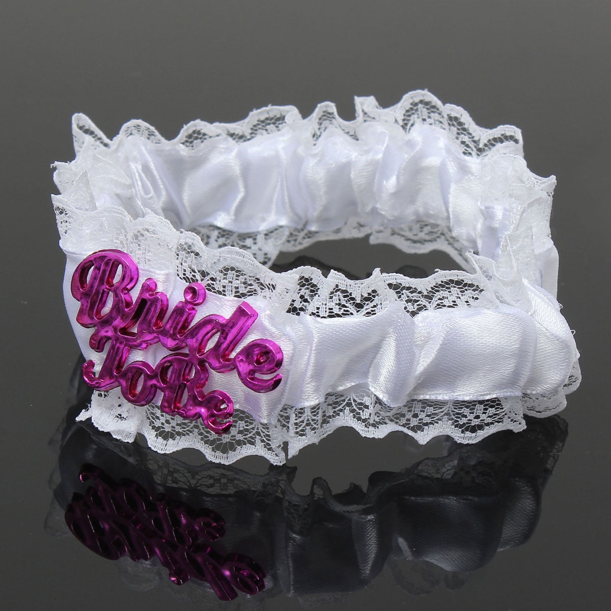 Bride To Be Flashing Garter White Lace & Glasses Set Hen Night Party Accessories Bride To Be Flashing Garter White Lace & Glasses Set Hen Night Party Accessories