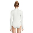 thumbnail image 3 of Self Esteem Juniors Ribbed Mock Neck Bodysuit, 3 of 5
