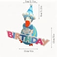 thumbnail image 3 of Bomd 7 Inch Desk Goose Outfit, Festive Clothes & Accessories for Desktop Goose Statues, Party Hat, Bow Tie And Birthday Banner, for Office, Home Table Decor And Birthday Gifts,Blue, 3 of 5