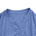 thumbnail image 6 of Women's 3/4 Sleeve V-Neck T-shirts Ruffle Summer Casual Tops, 6 of 9