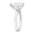 thumbnail image 2 of 3.00 Carat (Ctw) Lab-Created Pear-Cut Moissanite Engagement Ring in Sterling Silver for Women, 2 of 6