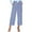 Blue, variant on Capri Pants for Women, Xunlbb Spring And Summer Cute Comfortable Elastic Waist Women Pocket New Fashion Print Casual Capris Pant(Blue,S)