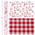thumbnail image 3 of HOMERAL Christmas Wrapping Paper Roll - Red Gift Wrap with Goblin, Gift Box and Red Plaid - Perfect for Christmas - 17 Inch X 33 Feet, 3 of 6
