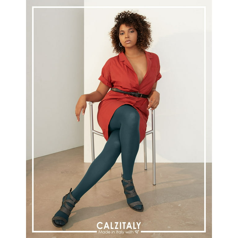 CALZITALY Plus Sizes Anti-Chafing Opaque Tights, 60 DEN