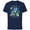 Navy, variant on Disney 100 and Pixar Christmas Happy Holidays from Us to You - Short Sleeve Cotton T-Shirt for Adults - Customized-Black