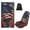 Vintage American Flag Hibiscus, variant on Bulopur Retro Front Car Seat Towel for Men Autumn Mountain Multifunction Sweat Carseat Protector with Storage Bag for Camping Soft Athletic Towel Fit SUV Sedan Truck