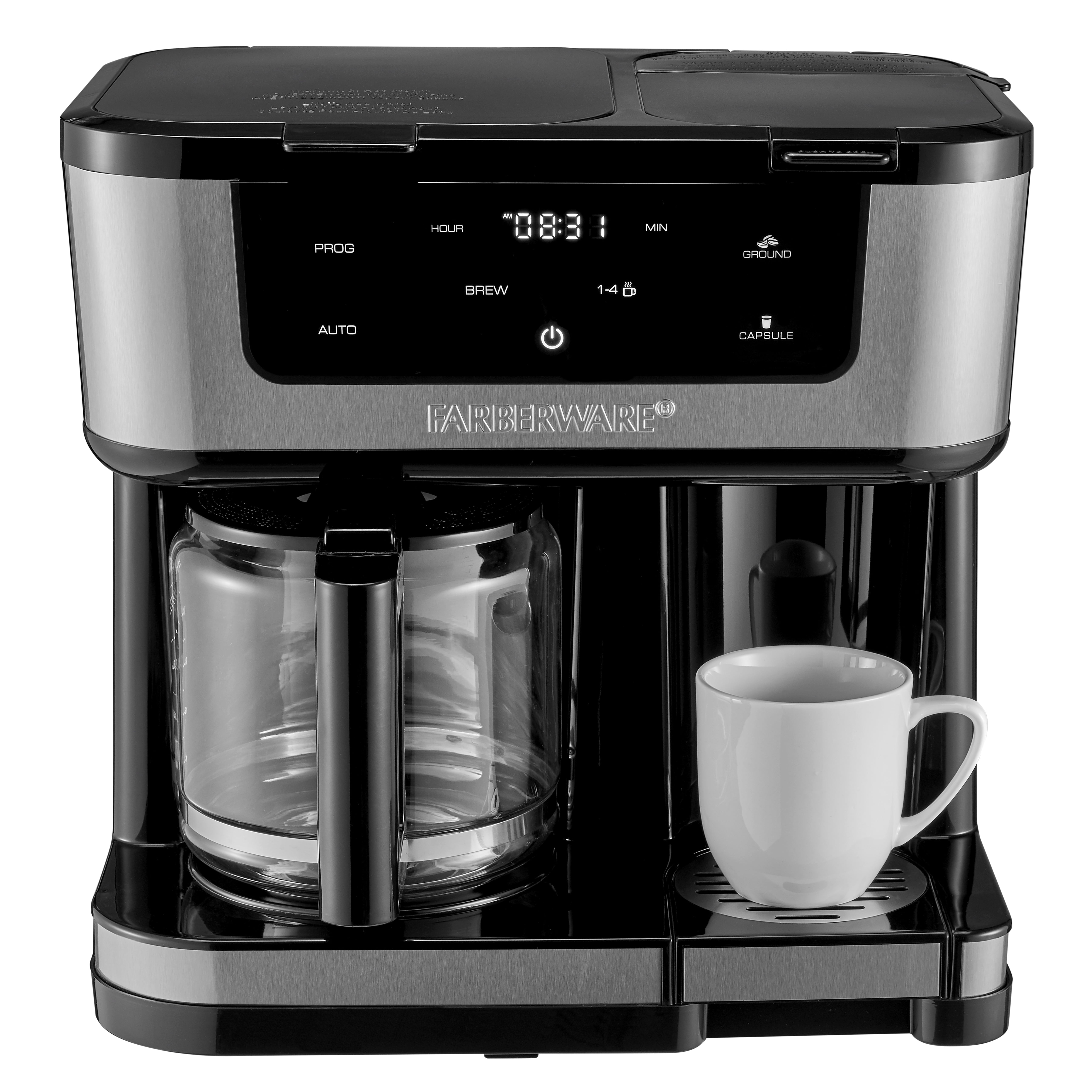 Farberware Single Serve Brewer Black Coffee Maker Model #201762 K-Cup Pod,  H 11